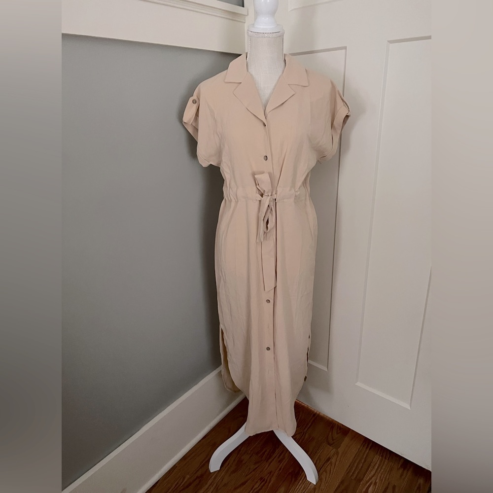 NWOT Retro Shirt Maxi Dress